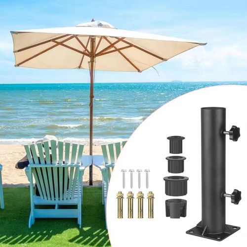Garden Parasol Base Stand Deck Mount Holder For Patio Umbrella Tube Bracket — image 7