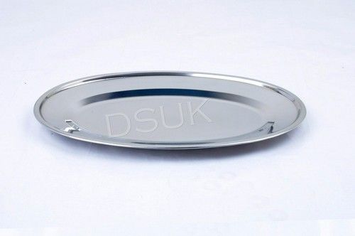Oval Platter Stainless Steel Oval Tray Plate Meat Platter Serving Dish 20-60cm