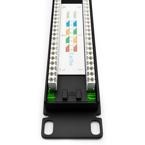 AKORD CAT5/5e 12 Port Patch Panel Cabinet Mount Pro RJ45 110 Network Mini SOHO — image 4