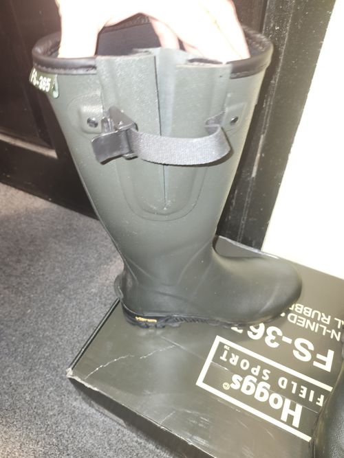 Hoggs Field Sport FS-365 Men’s Green Natural Rubber Cotton-Lined Boots UK 9 — image 5