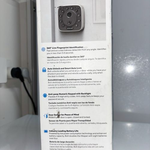 ULTRALOQ: Bolt Fingerprint Smart Deadbolt Matter Thread - Bluetooth Keypad Lock — image 5
