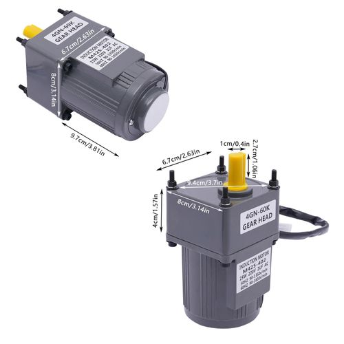220V AC Gear Motor Electric Motor Variable Speed Controller Reduction Ratio 1:60 — image 6