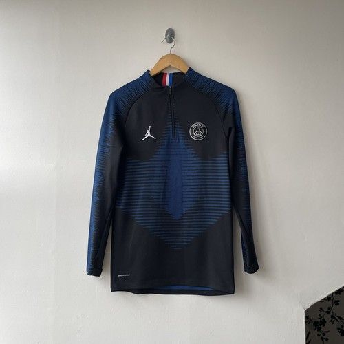 PSG Football Training Shirt 2019 Jordan Vaporknit Drill Top 1/4 Zip Jumper