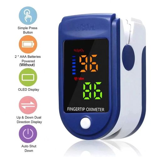 Heart Rate Monitor Oximeter Blood Oxygen SpO2 Finger Pulse Saturation Meter UK — image 1
