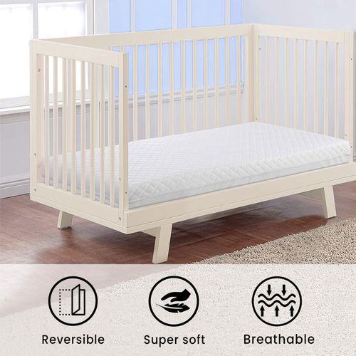 WATERPROOF BABY TODDLER COT BED MATTRESS PROTECTOR QUILTED ZIPPED COVER ONLY — image 4