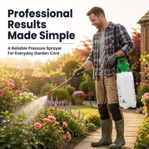 Garden Pressure Sprayer  5L / 8L  Portable Hand Pump Chemical Weed Spray Bottle — image 8