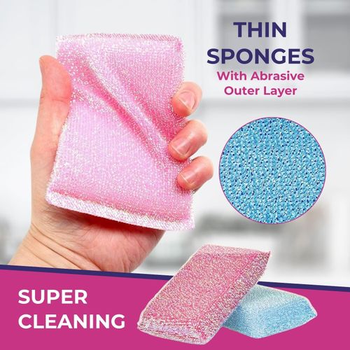 Non-Scratch Scouring Pads Pearl Scourers 24 Multi-Purpose Cleaning Non Stick Pan — image 3