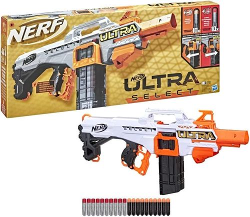 Nerf Ultra Select Fully Motorized Blaster, Fire 2 Ways, Includes Clips and Darts — image 5