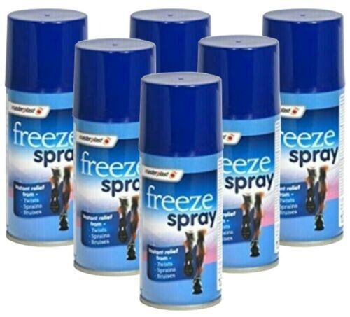 Cold Freeze Spray Deep Muscular  Relief Sports x6 cans Masterplast 150ml — image 1