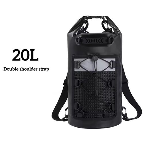 20L Waterproof Dry Bag Backpack 500D PVC Floating Ocean Pack Kayak Camping — image 1
