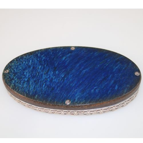 An unusual antique English sterling solid silver & Bakelite small Tray  C.1929 — image 6