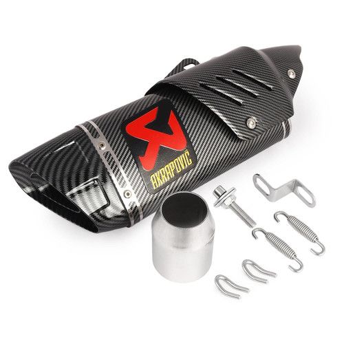 Akrapovic Carbon Sports Silencer Universal Fit Motorcycle Exhaust Muffler Pipe