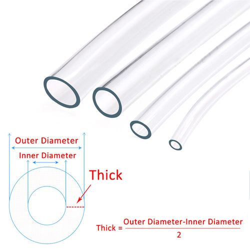 Clear PVC Soft Tubing Plastic Hose φ3mm-25mm Water/Fish/Pond/Aquariums/Air Pipe — image 3