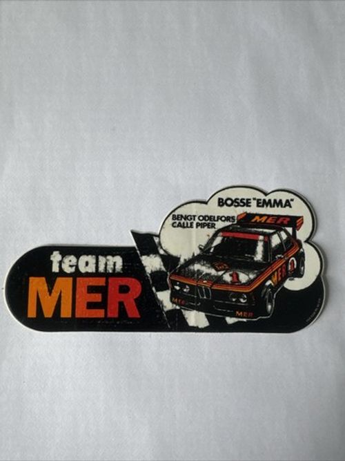Vintage Team MER Rally Sticker 