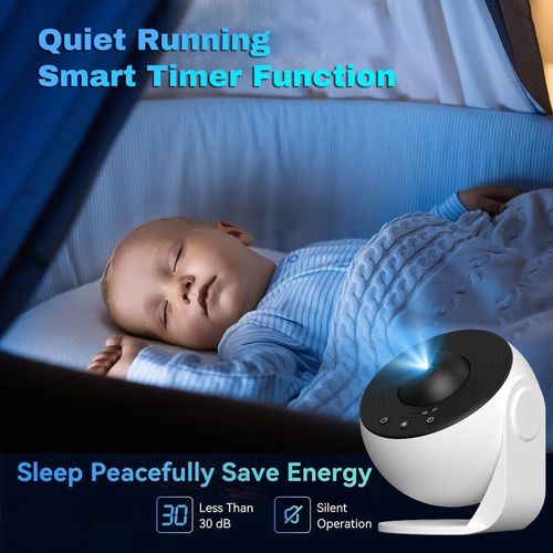 360° HD Planetarium Galaxy Projector w/ Rotating Starry Sky Night Light Bedroom — image 9
