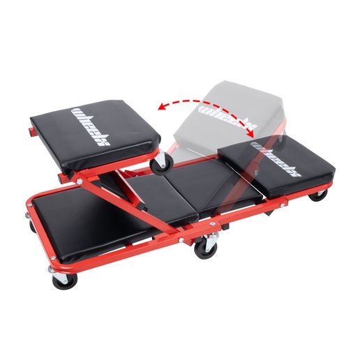 Mechanics Creeper 3 In 1 Trolley Stool Workshop Padded Seat Car Workshop Garage — image 7