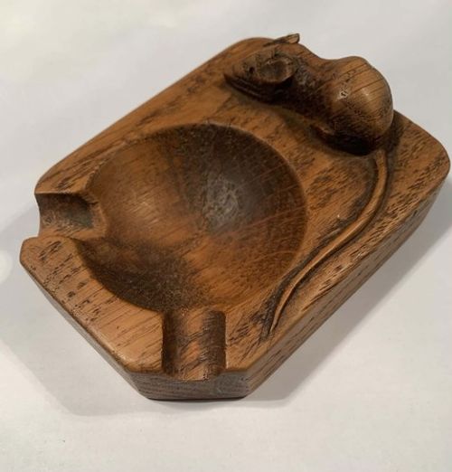 Robert (Mouseman) Thompson original oak ashtray