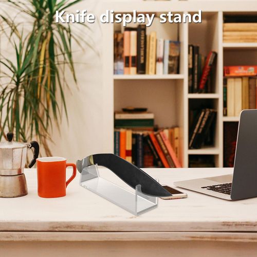 Single Knife Display Stand Rack Holder For Medium - Large Knives Holds One Blade — image 8
