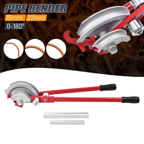 Pipe Bender 22mm & 15mm - Lever Copper Pipe Bender Heavy Duty Plumbers Tool Kit — image 7