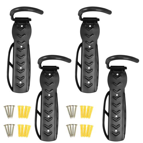 Steel Wall Mount Bike Hooks Heavy Duty Garage Shed Space Saving Bicycle Holder — image 1