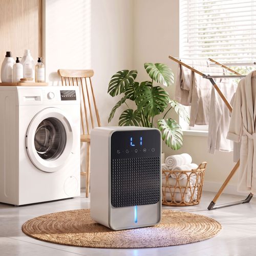400mL Day Small Dehumidifier RGB Mood Lights Timer LED Display White — image 8