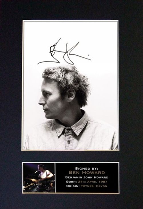 BEN HOWARD Signed Mounted Reproduction Autograph Photo Print A4 310