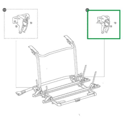 Thule WanderWay Bike Rack Carrier Spare Part - RH Cover Side Profile Plate