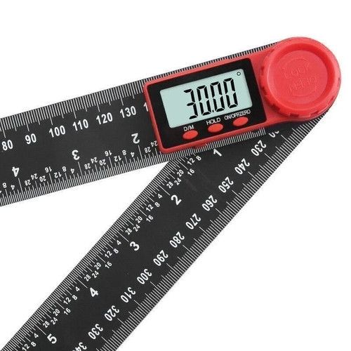 Folding Digital LCD Angle Finder Ruler 200MM 300MM Protractor Gauge 360 Degree