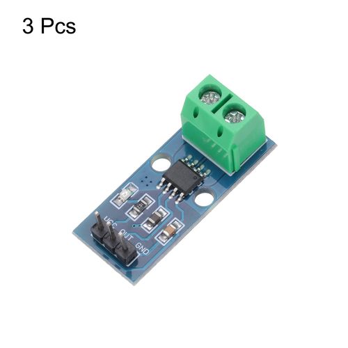 3pcs ACS712 Current Sensor AC/DC 5A Range Hall Current Measuring Module — image 3