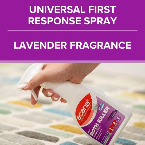 Acana Spray Carpet Fabric Moth Killer Lavender Freshener Treat Egg Larvae UK New — image 7