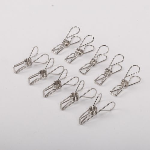50Pcs Stainless Steel Washing Line Clothes Pegs Hang Pin Metal Clips Laundry New — image 12