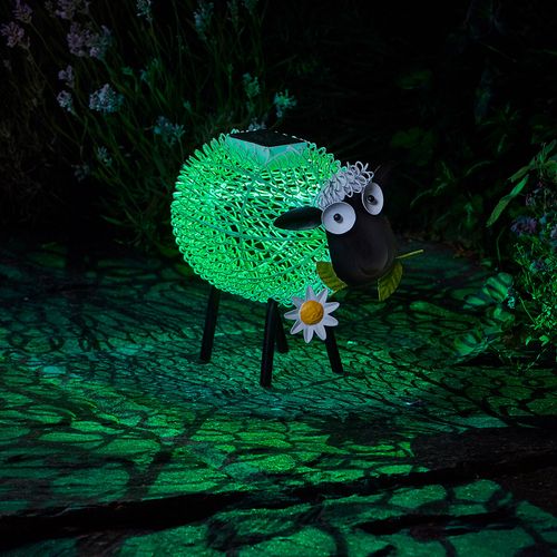 Solar LED Light Up Cow Sheep Farm Animal Garden Ornament | OR Spare Solar Panel — image 3