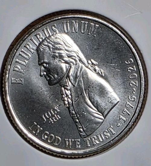 2026 July 4th Privy Mark Quarter 1776-2026 Declaration of Independence Free Ship — image 1