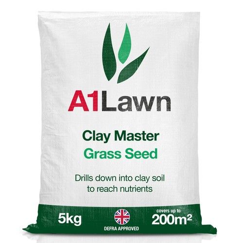 A1 Lawn Clay Master Grass Seed (5kg, 140-200m²)