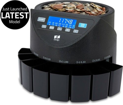COIN MONEY COUNTER SORTER MACHINE CASH CURRENCY COUNTING GBP AUTOMATIC UK ZZAP