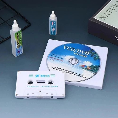 DVD/VCD Head Dirt Cleaner Restore Kit Disc Lens Laser +Cleaning fluid 1 Set — image 5