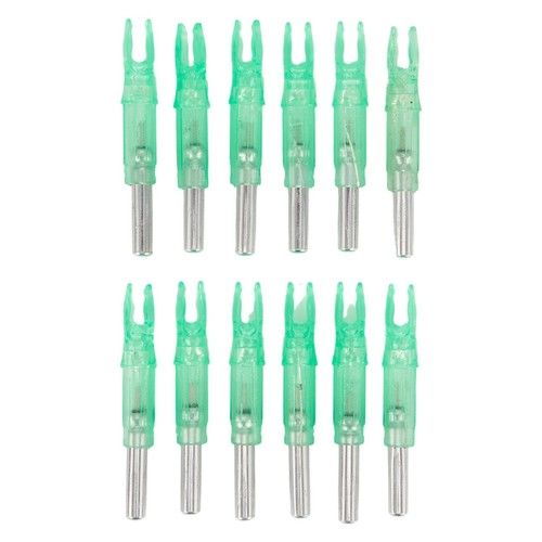  12x LED Hunting Shoot Archery Arrows Lighted Nocks 6.2mm Arrow Nock Tail 