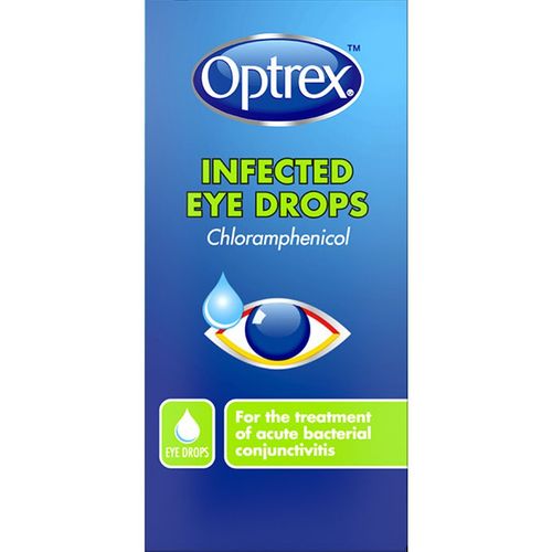 Optrex Infected Eye Drops - Treatment of Acute Bacterial Conjunctivitis - 10ml — image 1