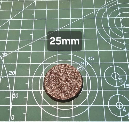 Various Round Bases 25mm to 90mm For Warhammer 40k, D&D, Miniatures, Wargaming — image 1