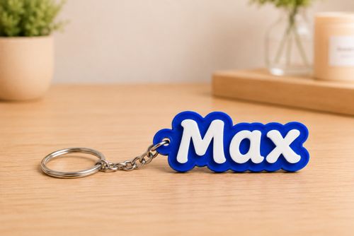 3D Personalised Keyring - Party Bag / Gifts / Name Tags / School Bag / Travel — image 5