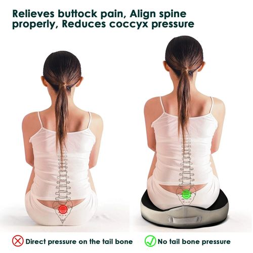 Feagar Seat Cushion for Coccyx Sciatica Hemorrhoid Tailbone Back Pain Relief — image 5