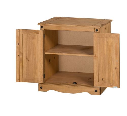 Corona Sideboard 2 Door Cupboard Solid Wood Small Mexican Pine Wooden Cabinet — image 3