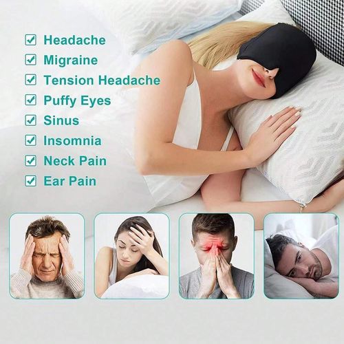 Migraine Relief Ice Cap Tension Heat Cold Therapy Mask Reusable Headache Ice Hat — image 6
