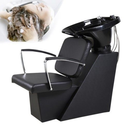 LIFELOOK Salon Shampoo Chair Barber Hair Washing Chair With Basin Backwash Unit