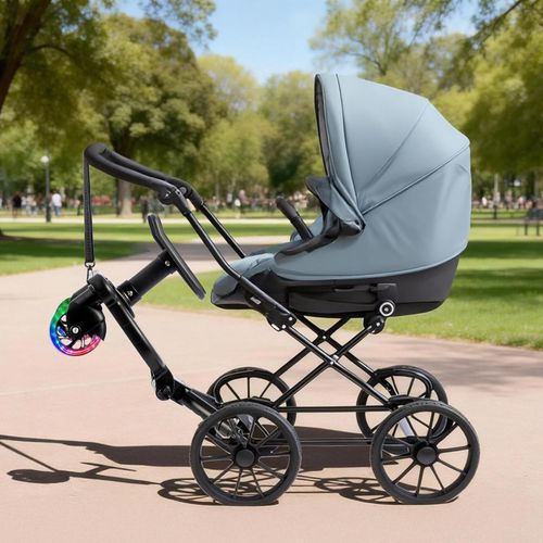 Universal Buggy Board Adjustable Kiddy Board with LED Flashing Wheels & Seat — image 4