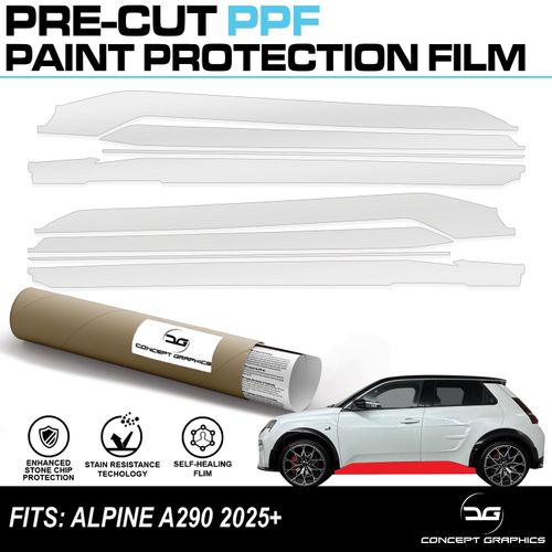 Lower Side Sills Stone Chip Guard TPU PPF Paint Protection Film for Alpine A290 — image 1