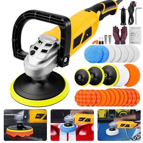 2500W-Variable 7 Speed Electric Car Polisher Sander Buffer Polishing Machine Kit