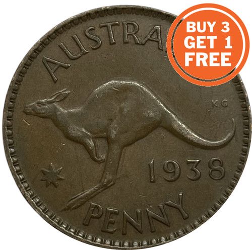 AUSTRALIAN PENNY COIN - CHOICE OF DATE FROM 1911 - 1964 - AUSTRALIA