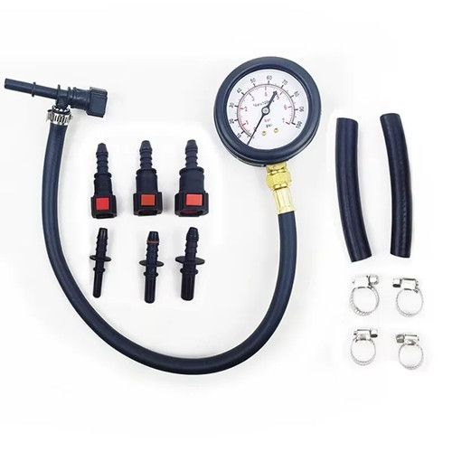 Fuel Pressure Test Kit 0-100PSI Fuel Injection Pump Tester Gauge