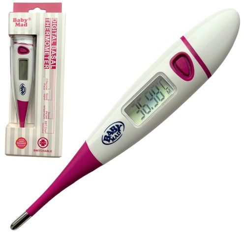 Digital Basal Ovulation Thermometer BBT Switchable C or F Case Fertility Chart